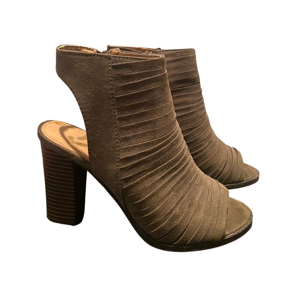 Army Green Heeled Sandals